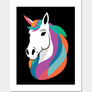 Portrait of Unicorn Posters and Art